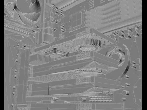 고효율 컴퓨터 3D 모델