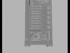 고효율 컴퓨터 3D 모델