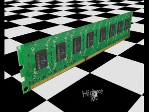 ram ddr iii  water block mips 3D Model