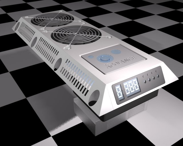 koolance inx720bk 3D 模型 .c4d .max .obj .3ds .fbx .stl .blend 