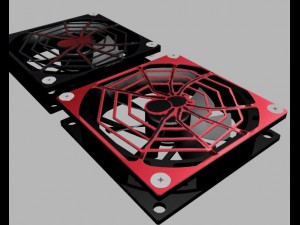 lian li 120mm spider fan guard 3D मॉडल
