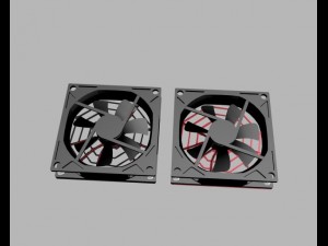 lian li 120mm spider fan guard 3D मॉडल