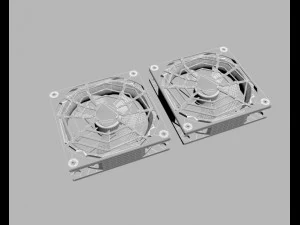 lian li 120mm spider fan guard 3D Model