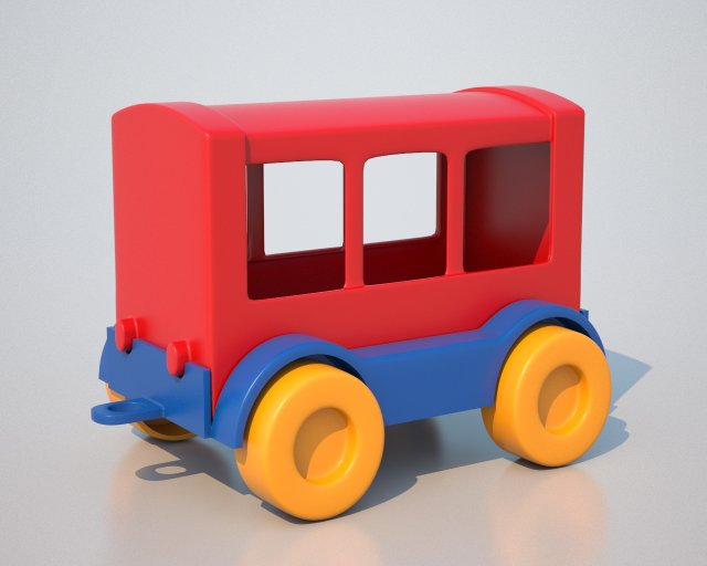 carriage toy 3D Model .c4d .max .obj .3ds .fbx .stl .blend 