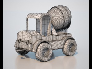 mixer car Modèle 3D
