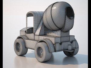 mixer car Modèle 3D