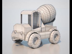 mixer car Modèle 3D