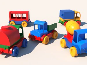 set mobil mainan x5 Model 3D