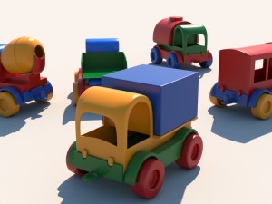 toy cars set x5 3D Модель