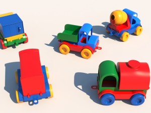 toy cars set x5 3D Модель