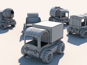 toy cars set x5 3D Модель