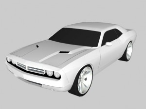 3d dodge challenger 3D Model