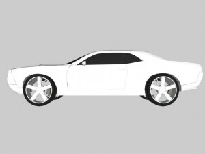 3d dodge challenger 3D Model