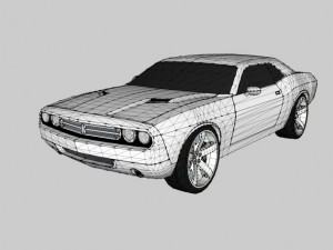 3d dodge challenger 3D Model
