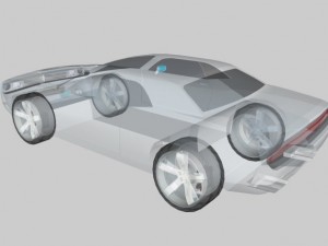 3d dodge challenger 3D Model