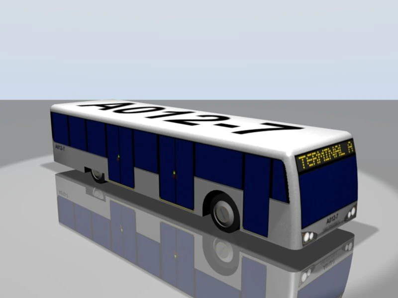 airportshuttlebus 3D Model .c4d .max .obj .3ds .fbx .stl .blend 