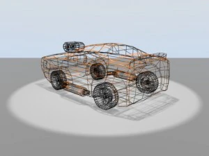 toy musclecar 3D Model