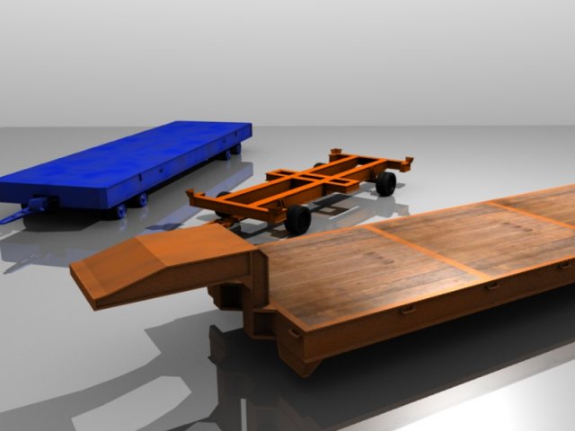 industrial trailer pack Modèle 3D .c4d .max .obj .3ds .fbx .stl .blend 