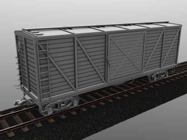 boxcar 3D Модель .c4d .max .obj .3ds .fbx .stl .blend 