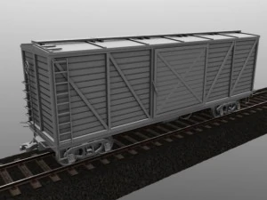 vagone merci Modello 3D