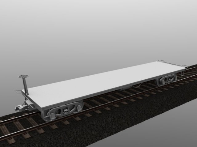 flatcar 3D Модель .c4d .max .obj .3ds .fbx .stl .blend