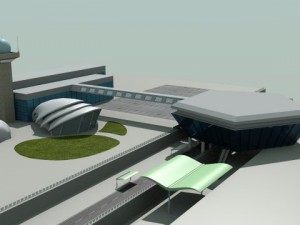 airport  metro  bus terminal 3D Model