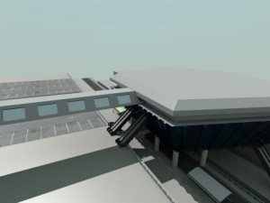 airport  metro  bus terminal 3D Model