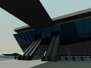 airport  metro  bus terminal 3D Model