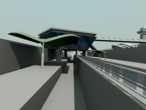airport  metro  bus terminal 3D Model
