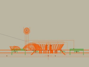 airport  metro  bus terminal 3D Model