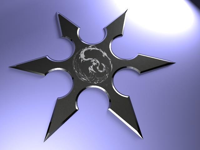 6 point ninja star 3D Model .c4d .max .obj .3ds .fbx .stl .blend 