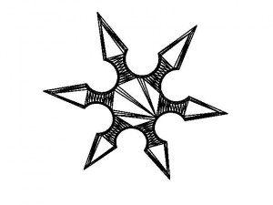 6 point ninja star 3D Model