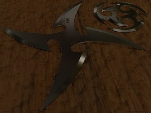 long throwing star Modèle 3D