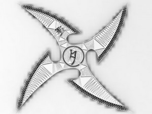 long throwing star 3Dモデル