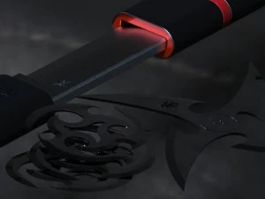 ninja sword  ninjato 3D Model
