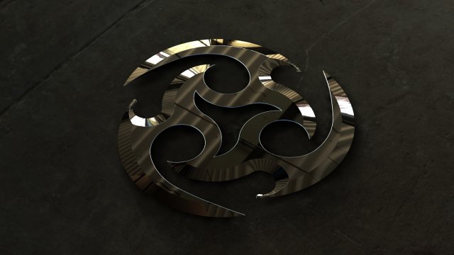 Tri star shuriken ninja star 3D 模型 .c4d .max .obj .3ds .fbx .stl .blend 