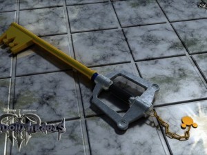 Keyblade kingdom key hd Modèle 3D