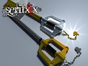 Keyblade kingdom key hd 3D Model