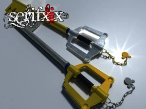 Keyblade kingdom key hd 3D Model