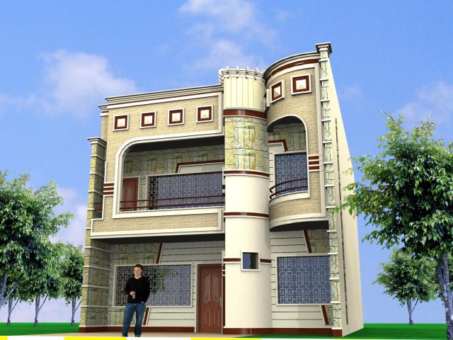 house 3D Model .c4d .max .obj .3ds .fbx .stl .blend 
