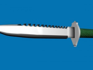 rambo bowie knife 3D Model