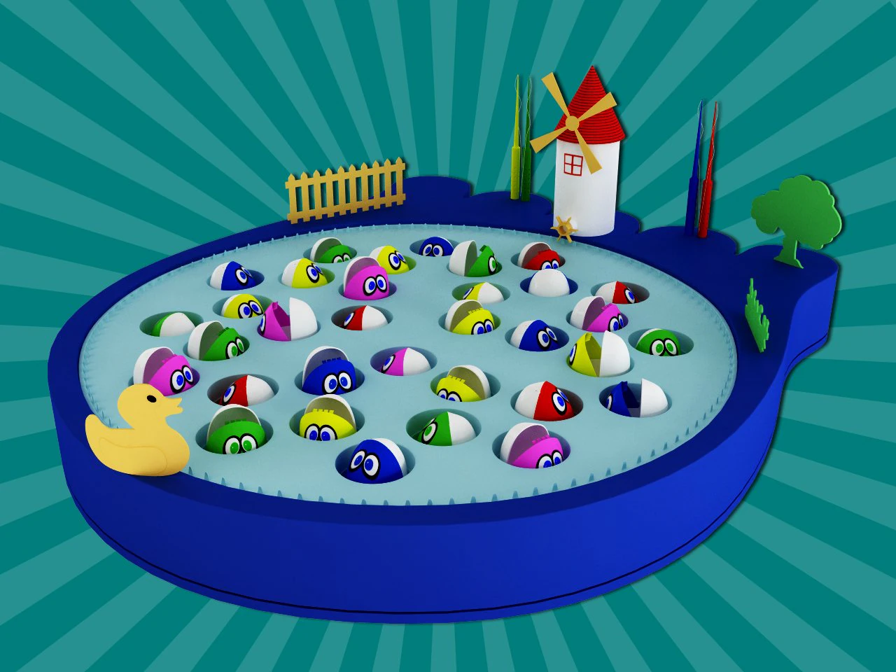 fishing game 3D Model .c4d .max .obj .3ds .fbx .stl .blend