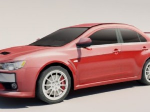 mitsubishi lancer evolution x 3D Model