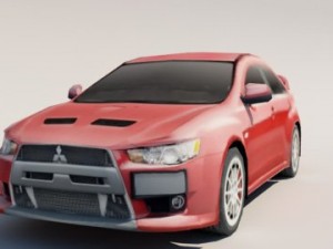 mitsubishi lancer evolution x 3D-Modell