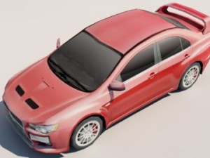 mitsubishi lancer evolution x 3D-Modell