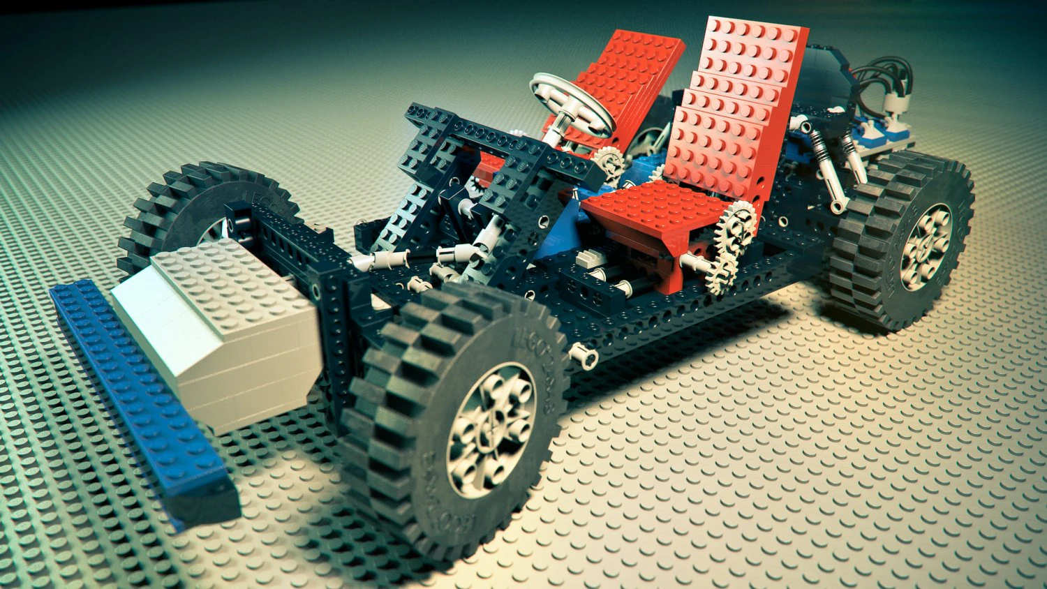 lego technic chassis 8860 3D Model .c4d .max .obj .3ds .fbx .stl .blend 
