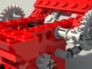 lego technic chassis 8860 3D मॉडल
