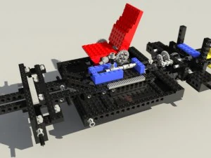 lego technic chassis 8860 3D Model
