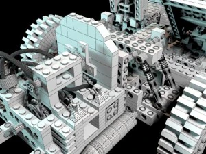 lego technic chassis 8860 3D Model