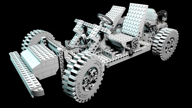 lego technic chassis 8860 3D Model in Parts of auto 3DExport